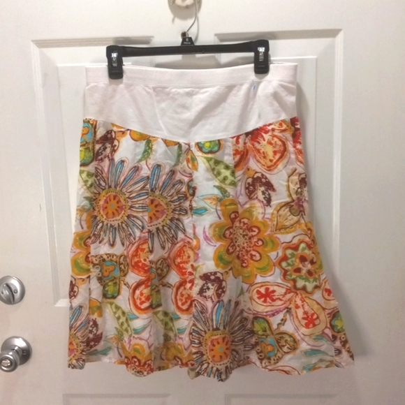 Mimi Maternity, Cotton & Silk Skirt Size Large - Picture 2 of 6